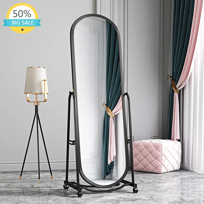 

Full Body Maiden Makeup Mirror Floor Home Nordic Dressing Mirrors Outfits Bedroom Fashion Espejos Tocador Decor Accesories