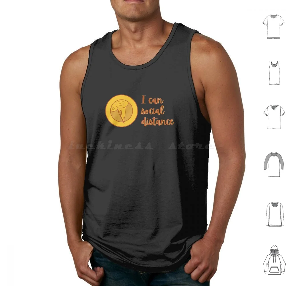 I Can Social Distance-Hercules Tank Tops Vest Sleeveless Hercules I Can Go The Distance Social Distance Walt World Wdw World