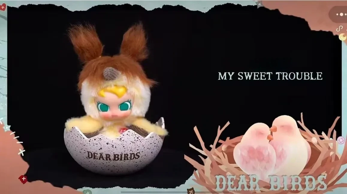 Genuine Pop Mart Dear Birds Series Plush Pendant Blind Box Toy Gift Mysterious Box Surprise Box Plush Dolls Collectible Figurine