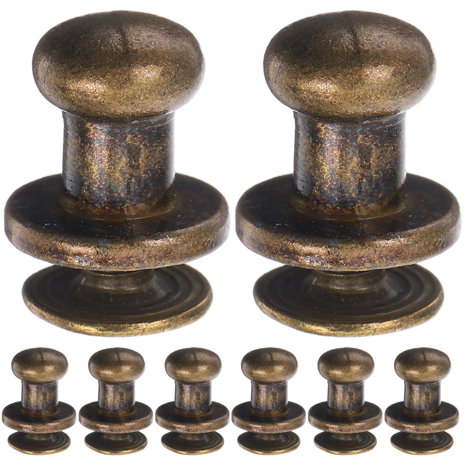 

20 Sets Mini Drawer Handle Knobs Bronze Finish for Dresser Cabinet Gift Box Hardware Small Pulls Vintage Furniture