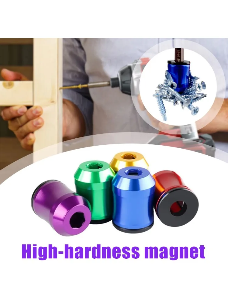 Magnetiseur magnétique de haute dureté, outil magnétique, tournevis de haute dureté, anneau d'embout, support de vis magnétique détachable en métal