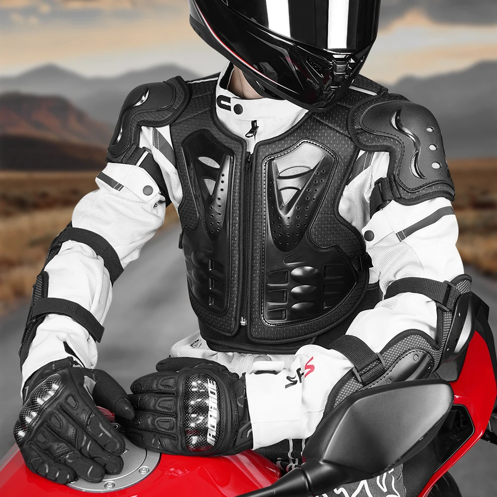 دراجة نارية درع الكبار درع على الطرق الوعرة دراجة نارية ركوب مكافحة السقوط ومضادة للتصادم درع في الهواء الطلق فارس الركبة وسادات الكوع