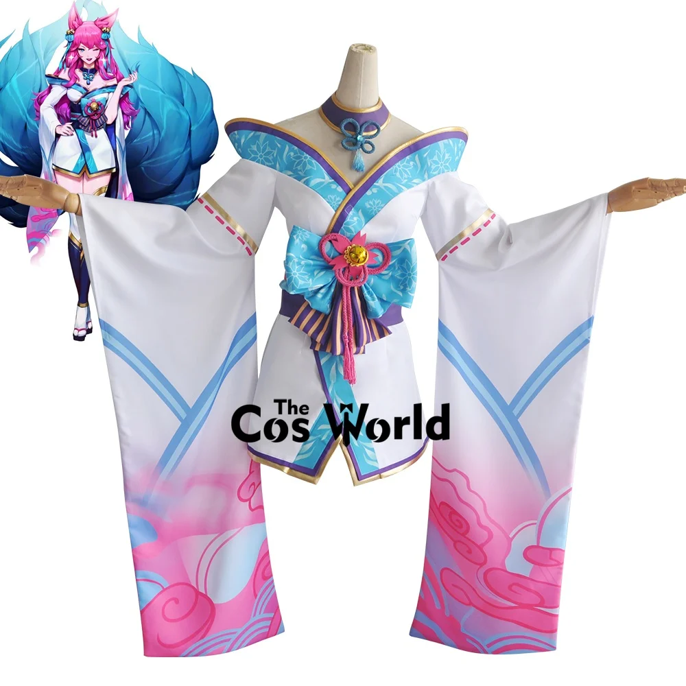 

Костюмы для косплея Ahri Spirit Blossom Kimono Outfits Game, настраиваемые под заказ