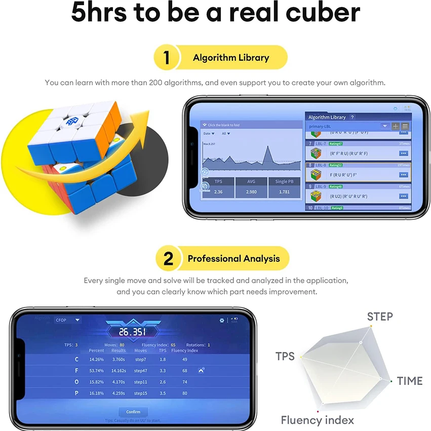 Gan-Cubo Mágico Magnético, Velocidade Inteligente Puzzle, Quebra-cabeças, Brinquedos Educativos, 356 ICarry, Ímãs 3x3x3, 3x3