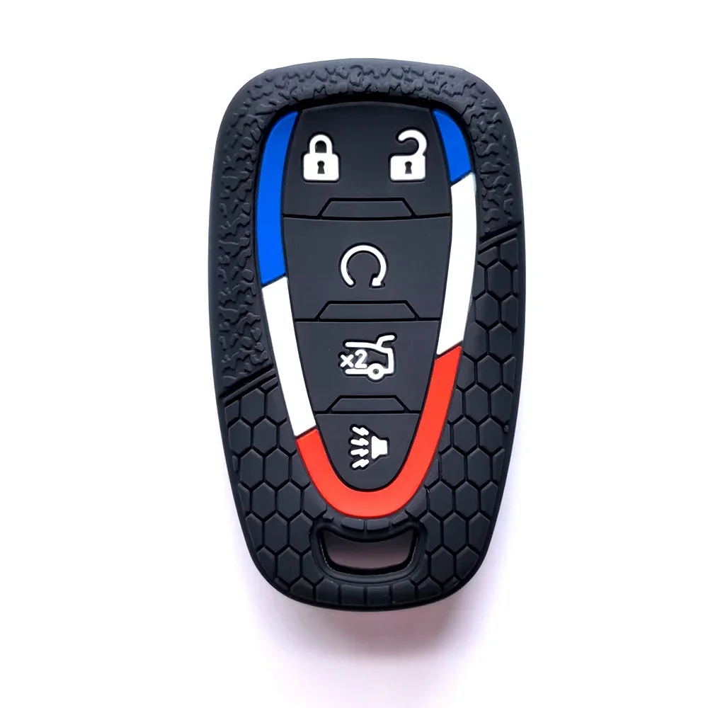 Silicone Car Remote Key Cover for Chevrolet Malibu Blazer Traverse Cruze Spark Sonic Camaro Volt Bolt Trax Seeker Onix Equino view 2