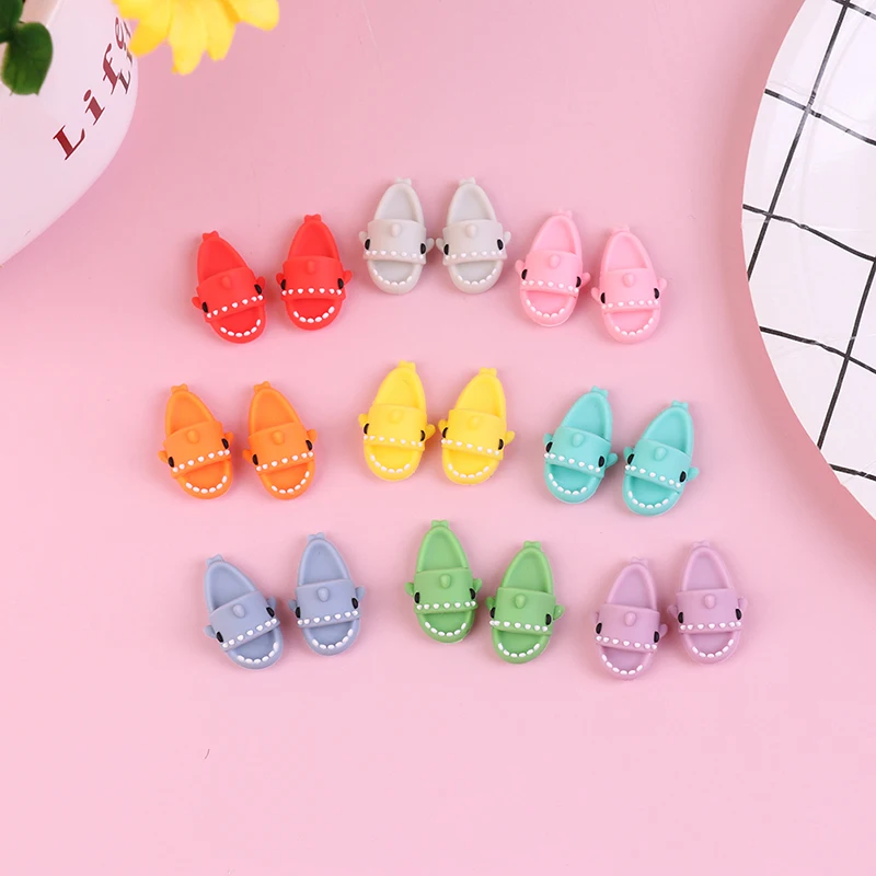 

1 Pair For SD Doll For OB11 Doll Slippers Girl Gifts Doll Shoes Dolls Accessories Play House Shark Slippers