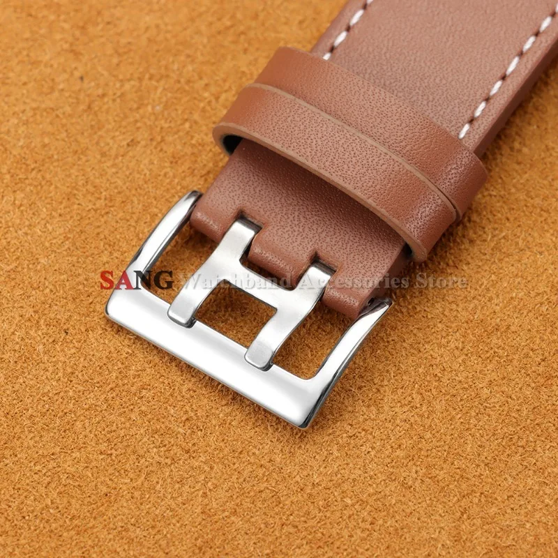 20/22mm Fashion Leather Watch Band for Seiko for Omega Business Watch Strap for Hamilton KHAKI AVIATION FIELD Men Women Bracelet