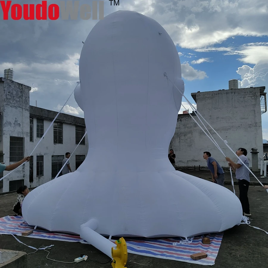 Huge Inflatable Human Head Bouncer for Events and Exhibition Halls