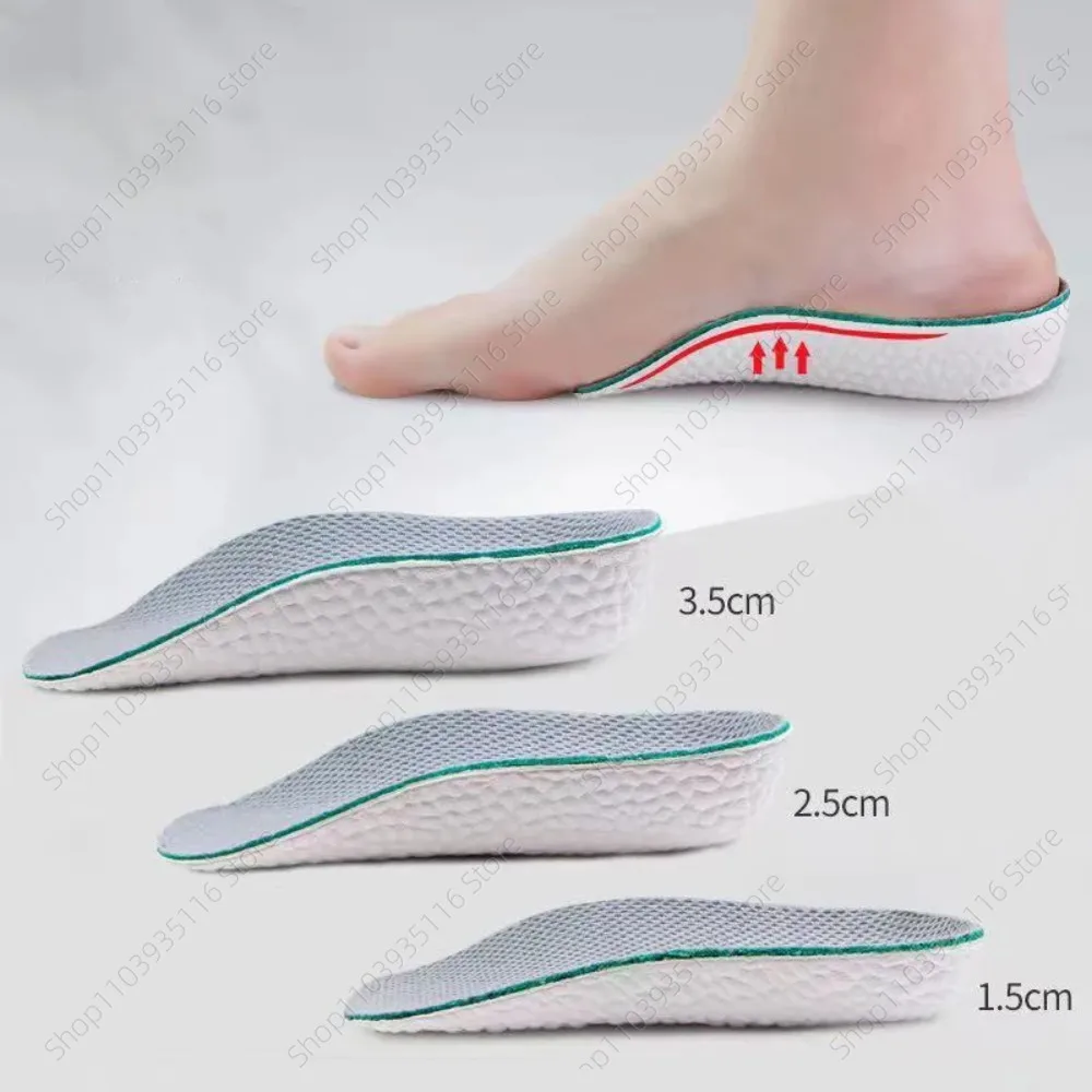 1 pair Breathable Invisible height Insole Arch support Durable Increasing Half Insole Convenient to Use Arch Support Insoles