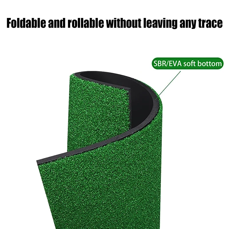 30*60cm Golf Hitting Mat Indoor Outdoor Mini Practice Durable PP Grass Pad Artificial Turf Backyard Exercise Golf Training Aids