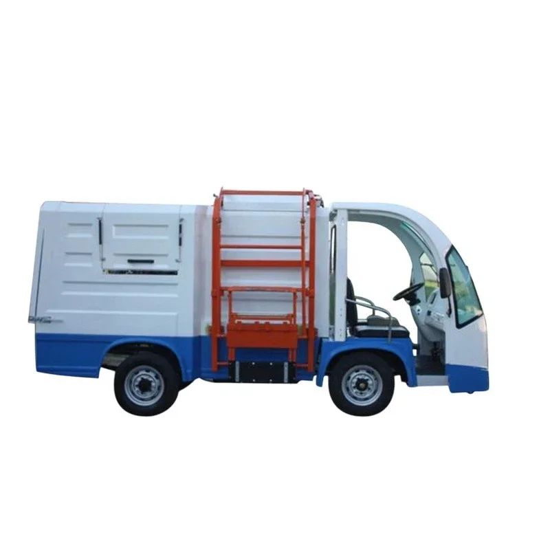 Electric sanitation vehicle, electric four-wheel hanging can garbage truck, two-barrel pickup truck, electric garbage cleaning
