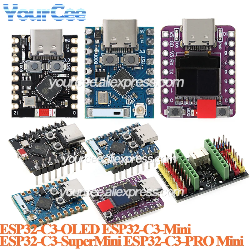 5 szt./1 szt. ESP32-C3 ESP32C3 ESP32C6 S3 H2 PRO Mini SuperMini Zero Wi-Fi Ble Programowalna Płytka Rozwojowa Moduł ESP32C3FN4 — zdjęcie produktu 6