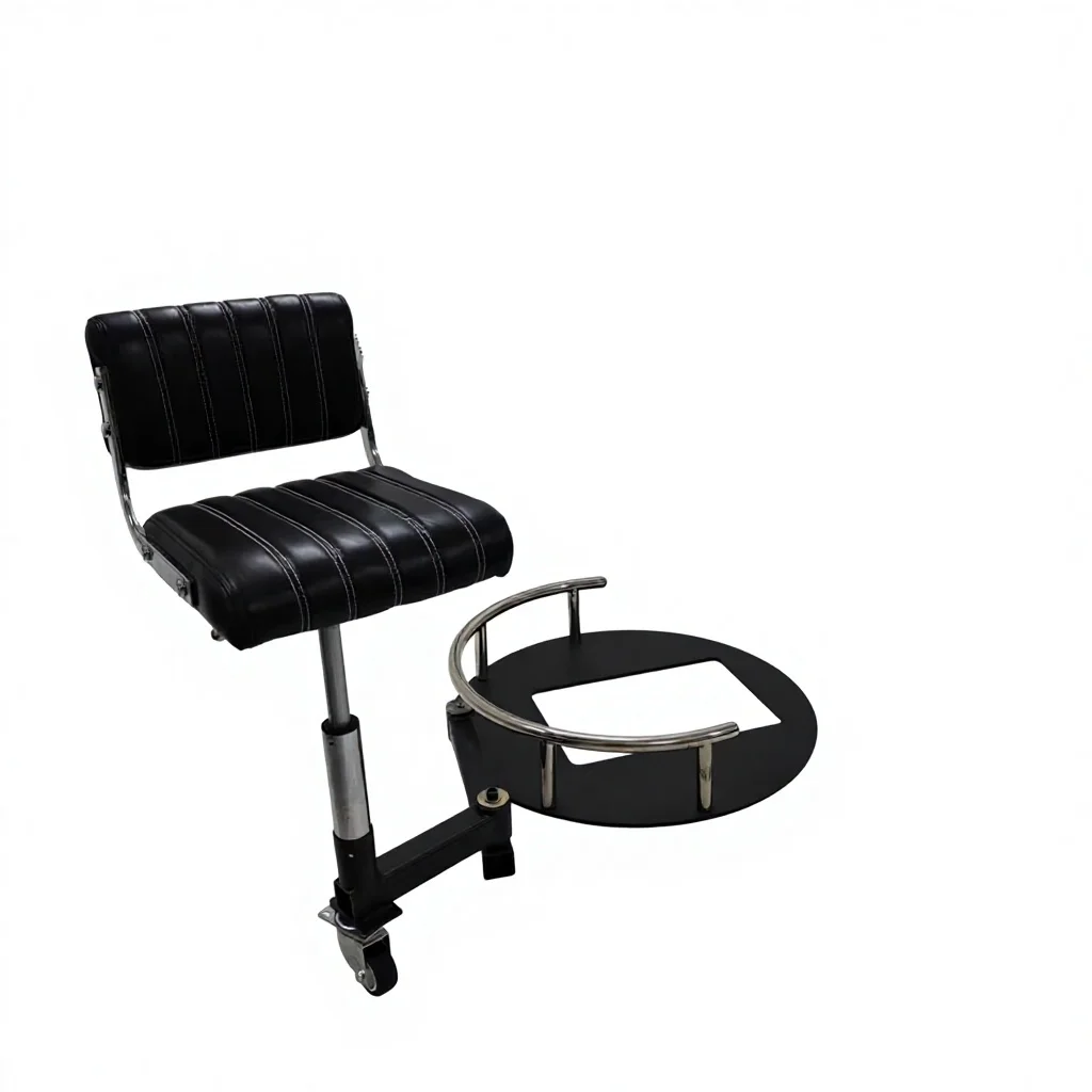 JH-Modern Salon Hairdressing Integrated Work Stool Rotating Chair Swivel Hairdressing Barber Chair Frame^