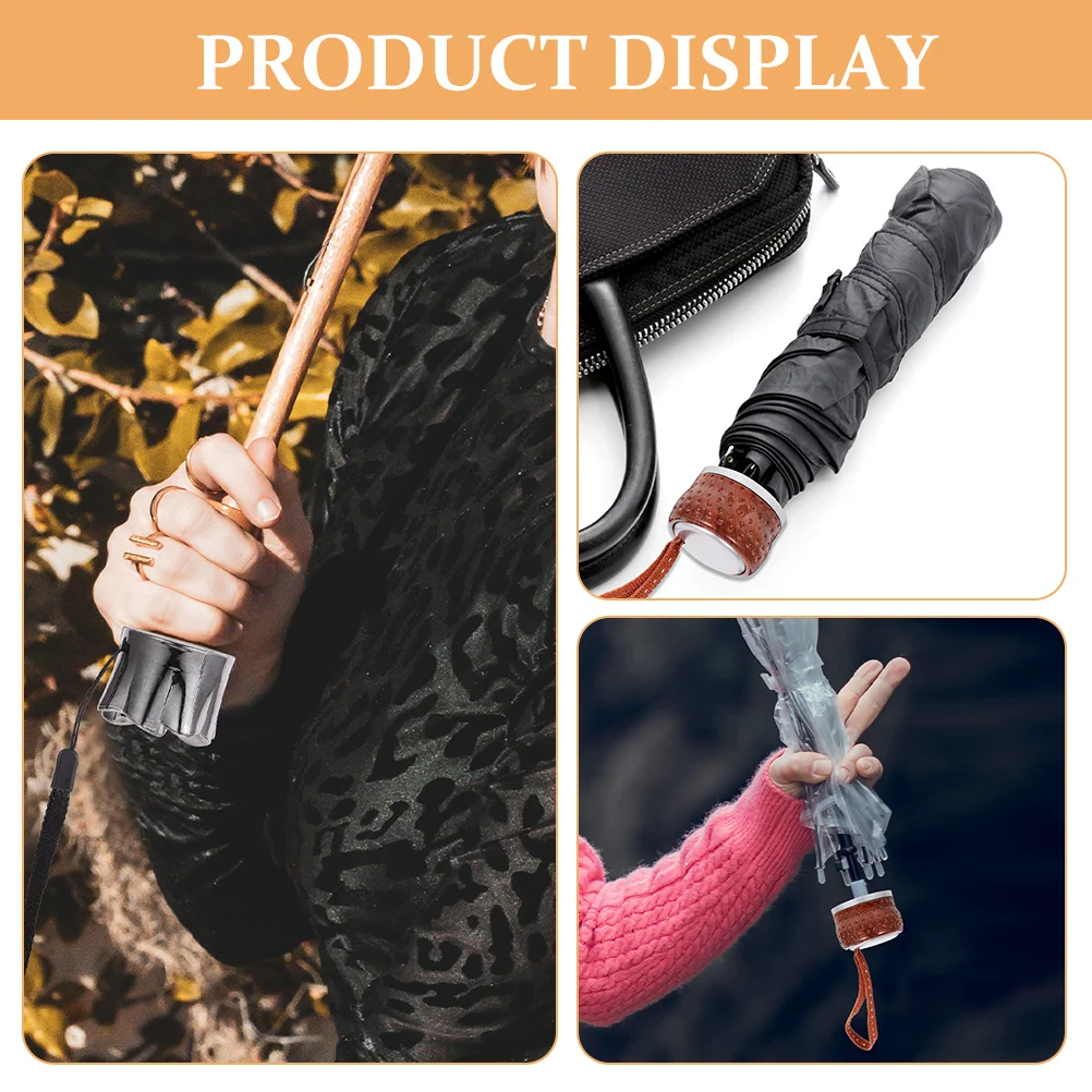 

2Pcs Replacement Umbrella Handles Foldable Lightweight Plastic Anti-Slip Handle Grips for Rain and Uv Umbrella Accessory Repair