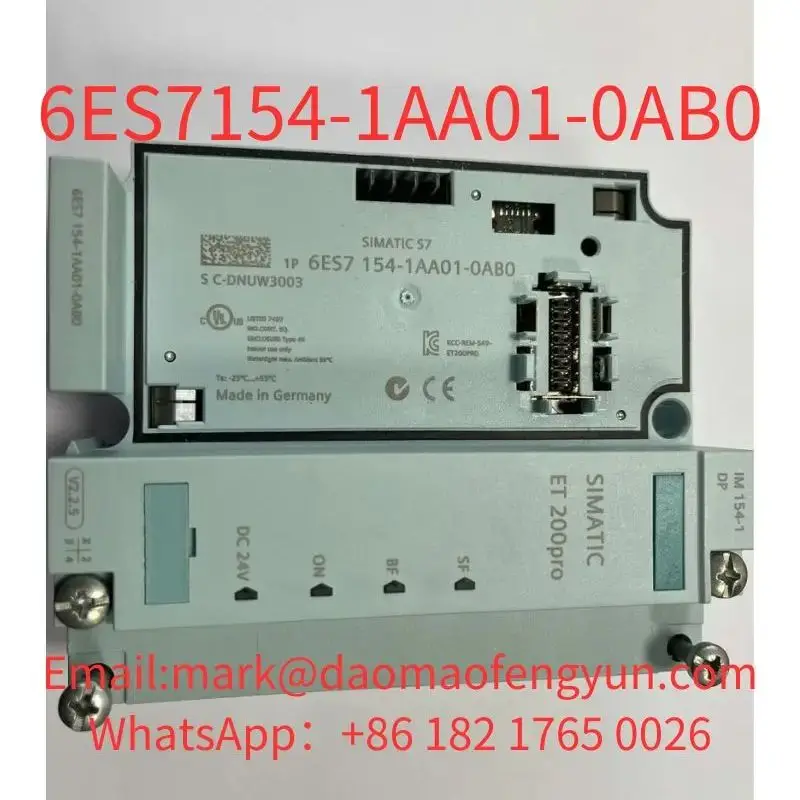 6ES7154-1AA01-0AB0 Used Tested OK In Good Condition SIMATIC DP, PROFIBUS DP Interface module IM 154-1 DP for ET 200 PRO