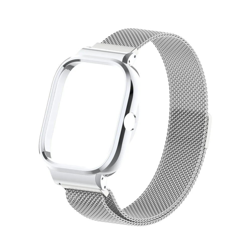 Bracelet à boucle milanaise pour Redmi Watch4, Bracelet magnétique en métal, en acier inoxydable, Bracelet de remplacement Redmi 5, une pièce