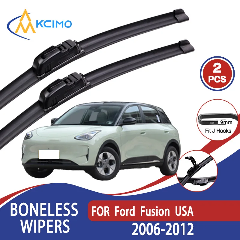 

For Ford Fusion USA 2006-2012 Car Wiper U-type Soft Rubber Boneless Wiper HD Quiet Durable Automotive Wiper 22"+16"