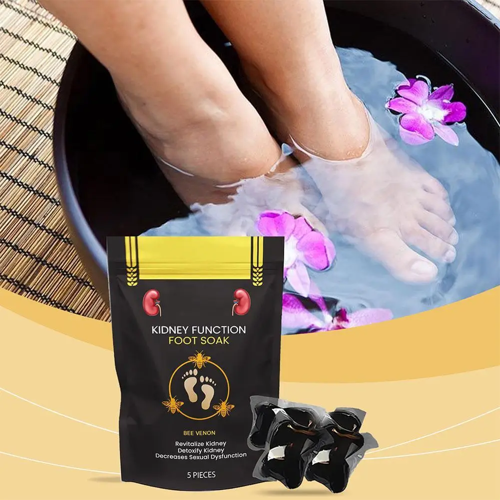 

5Pcs/Bag Herbal Foot Bathing Gel Condensing Beads Foot Soak Condenser Beads Foot Cleansing Body Shaping Foot Bath Spa Health Car