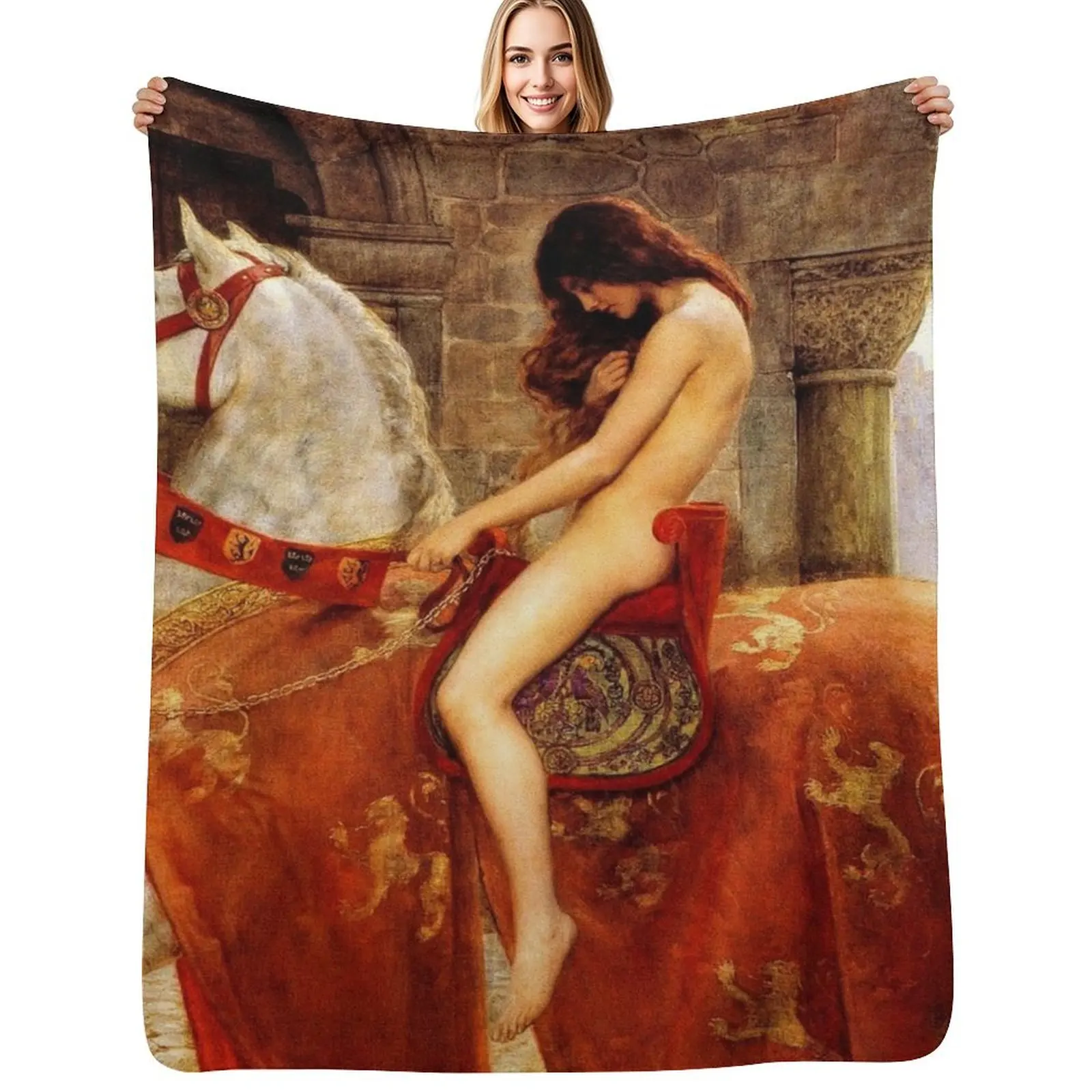 Manta Lady Godiva de John Collier, manta suave y transpirable para dormir por la noche