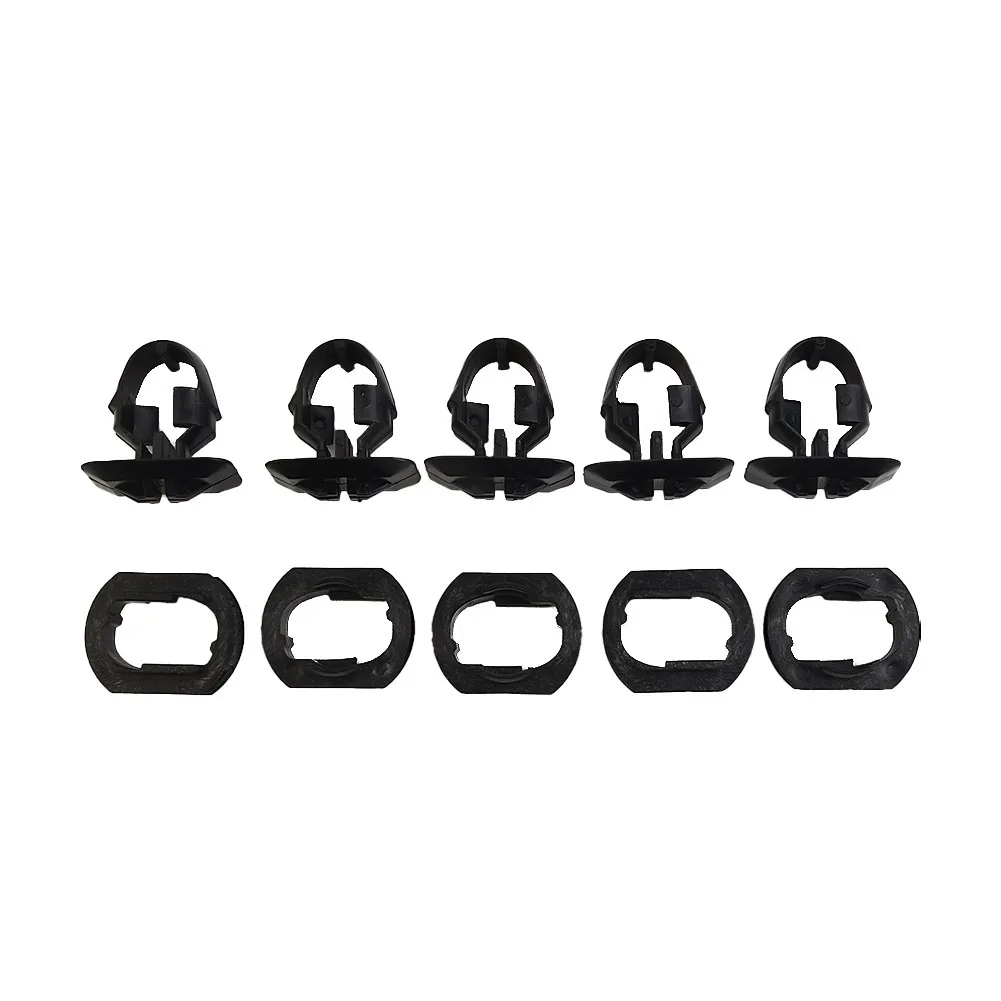 

W/ Grommet Clips Gloss Kit Nylon Parts Side Skirt 10pcs A0099884278 Accessories Black For Mercedes R170 W202 W203