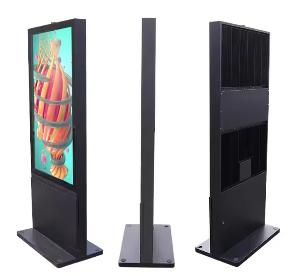 ملصق رقمي لشاشة LCD قائم على الأرض مقاوم للماء وقابل للتخصيص لاستخدام مركز التسوق مع الوكالة