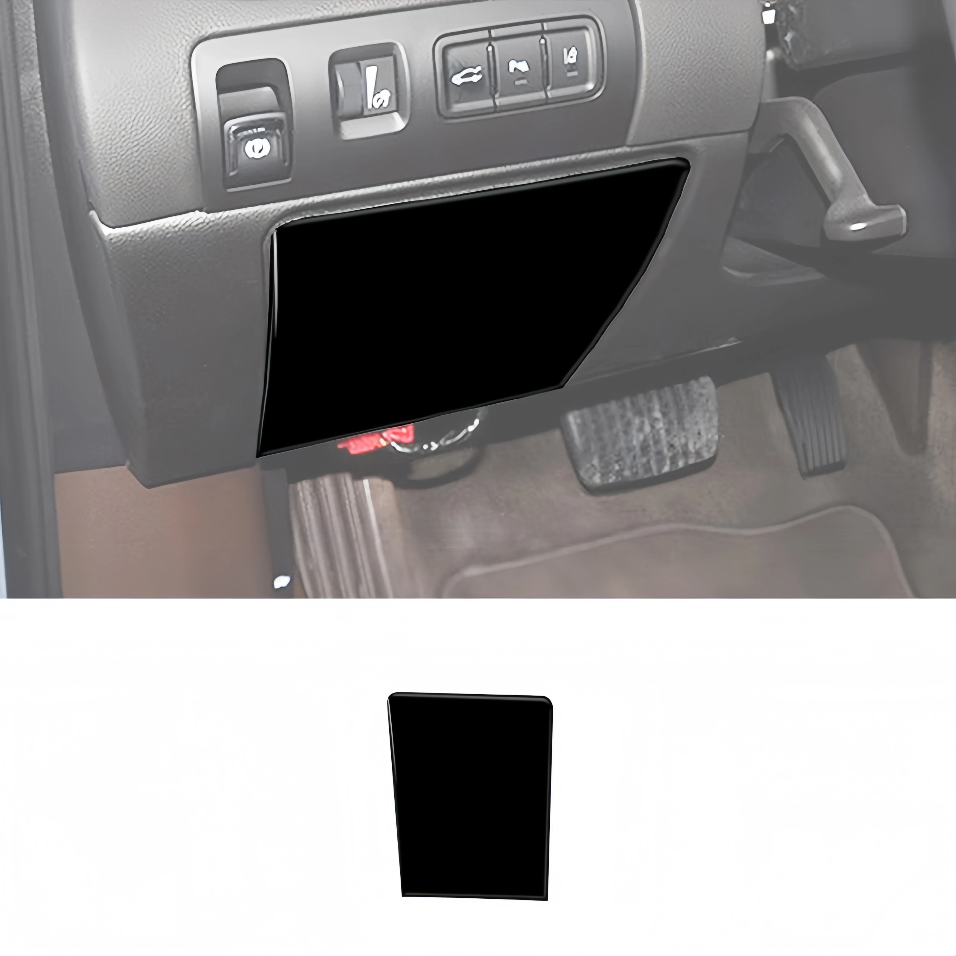 

Черный салон фортепиано для Chevrolet Impala 2014-2020, ящик для хранения главного водителя автомобиля, накладка на панель, декоративная наклейка, аксессуары