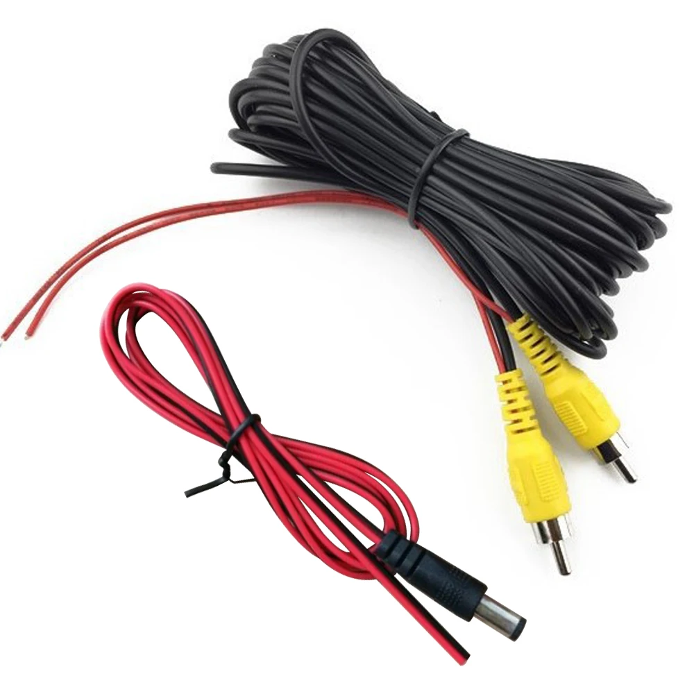 RCA 6M/10M/20M Video Cable For Car Rear View Camera Universal Wire For Connecting Reverse Camera With Car Multimedia Monitor