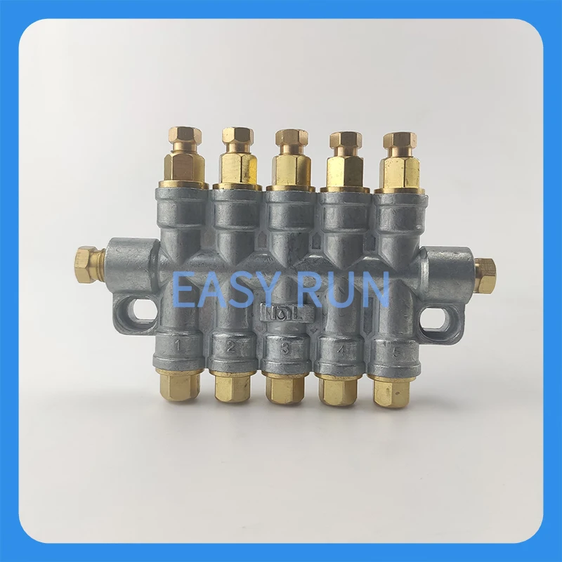 

Pump Lubrication Line Pressure Relief Oil Circuit Distributor Distribution Valve Volumetric 5-Point Quantitative