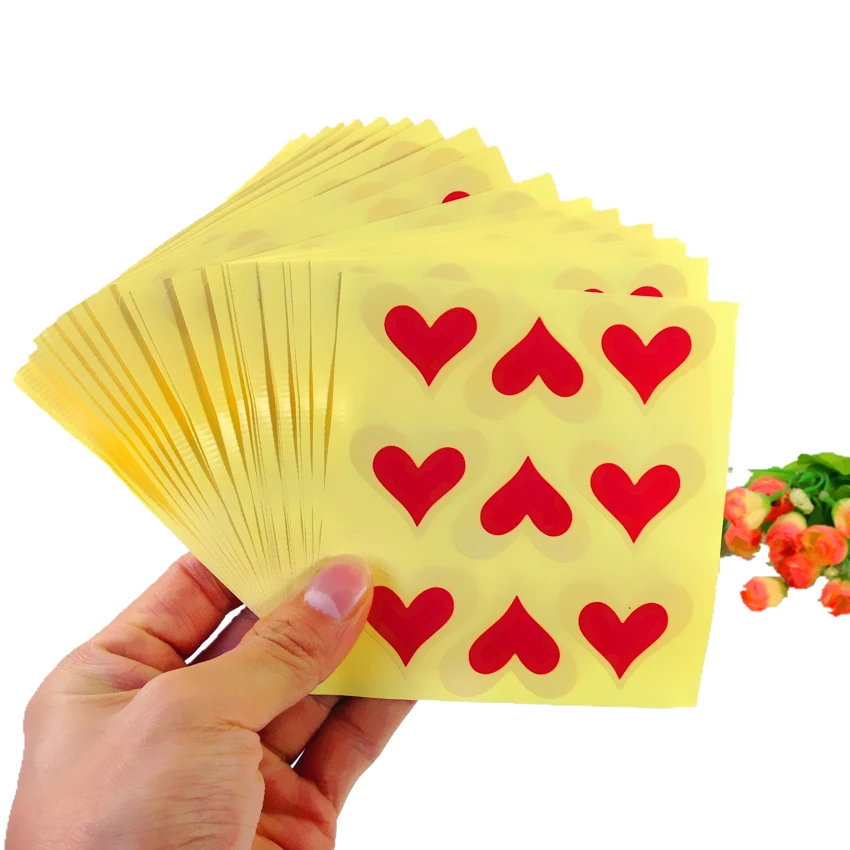 90pcs/pack Red Love Seal Sticker Label Stickers For Gift Cake Baking Sealing Suppiles