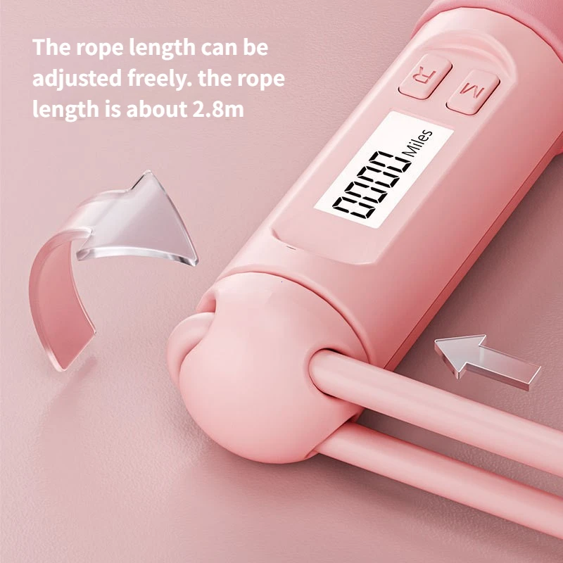 حبل القفز الإلكتروني للعد، ممارسة اللياقة البدنية لفقدان الوزن للبالغين للرجال والنساء، معدات رياضية #2