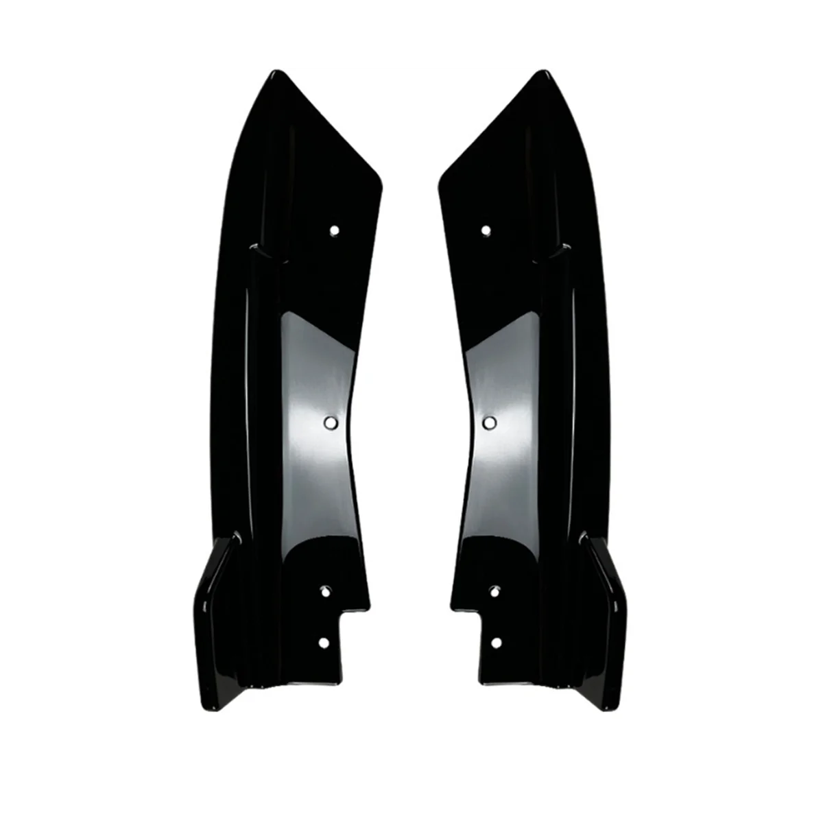 Rear Bumper Lip Diffuser Splitter Winglet Apron Spoiler Bright Black