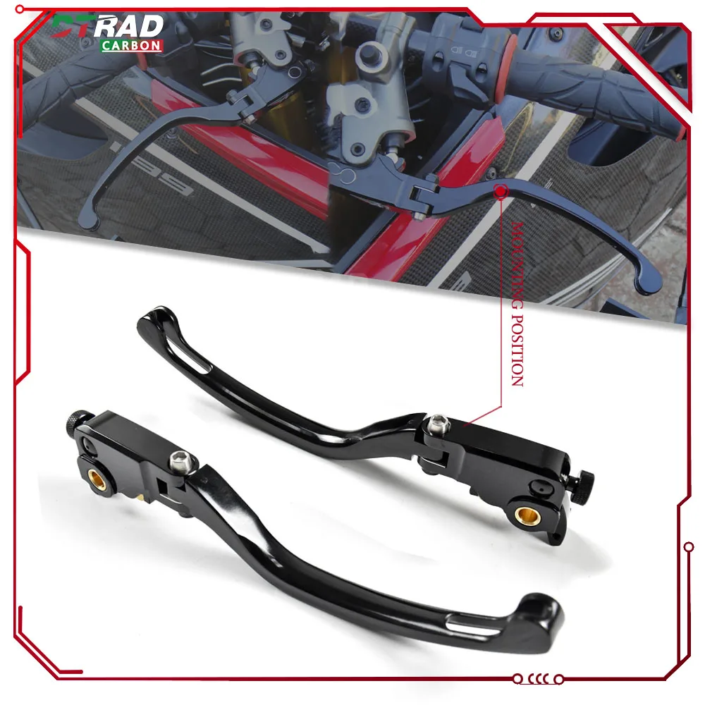 Adjustable Articulated Short Long Brake Clutch Lever For DUCATI Monster 1200 1200S 1100 1100S 1100EVO S4R S4RS Moto Accessories