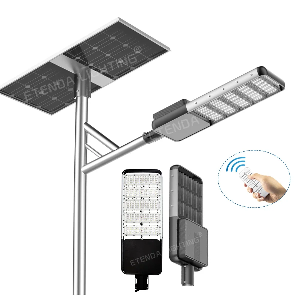 

Projecteur Solaire 100W 200W 300W 400W 500W Most Powerful Energy Saving Waterproof Ip67 Solar LED Street Light