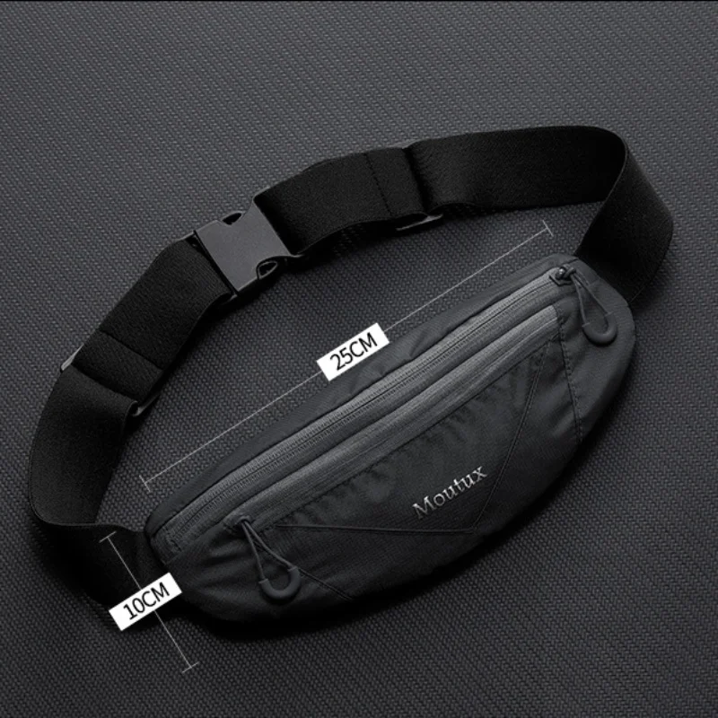 Ultra-Slim Waterproof Sports Waist Pack for Men & Women - Nylon, Fits Phone, Perfect for Running & Daily Commute