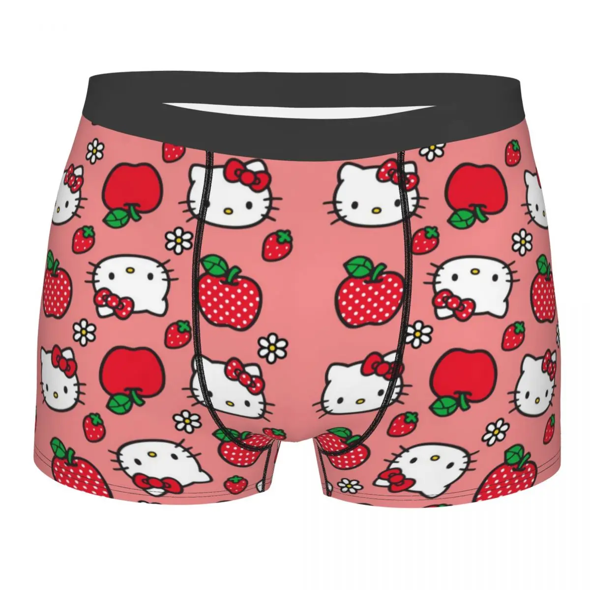 Cool Hello Kitty Boxers Shorts Panties Male Underpants Comfortable Kitty White Briefs Underwear