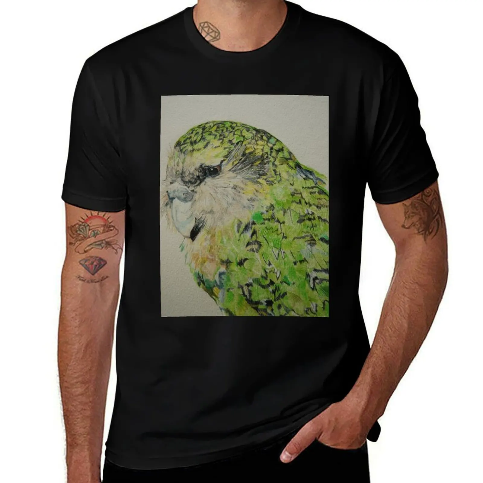 

Kakapo T-Shirt Relaxed Casual Short Sleeve Tee
