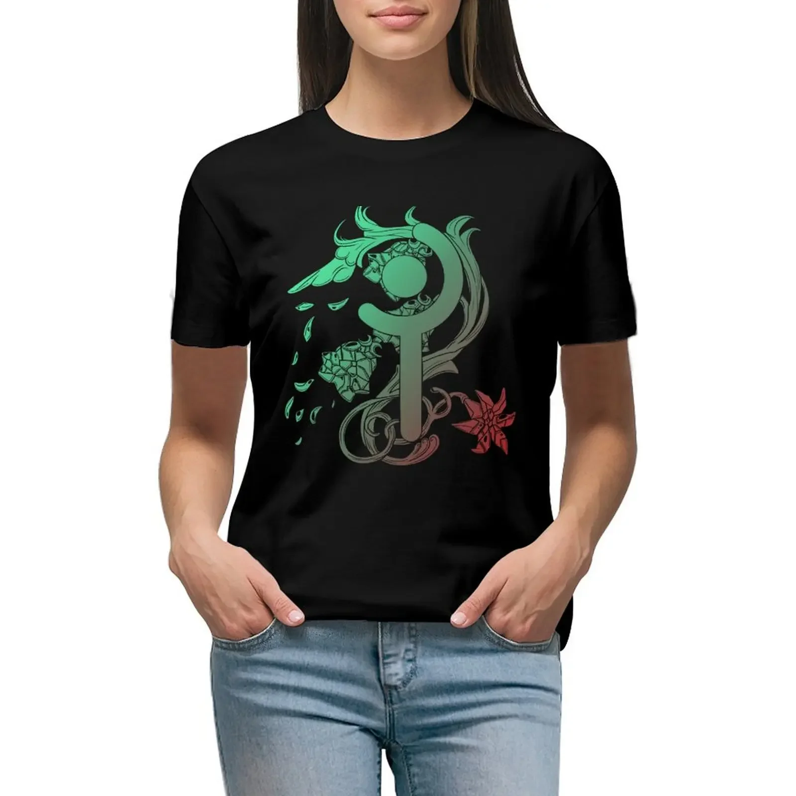 

FFXIV White Mage Job Symbol [FF Style] T-Shirt shirts graphic tees funnys t-shirt dress for Women sexy