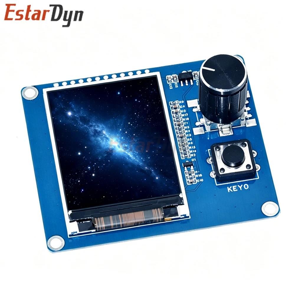 Estardyn 2.0 Inch TFT LCD Display with Rotary Encoder EC11, IIC SPI Interface for Arduino ESP32 Raspberry Pi DIY Projects