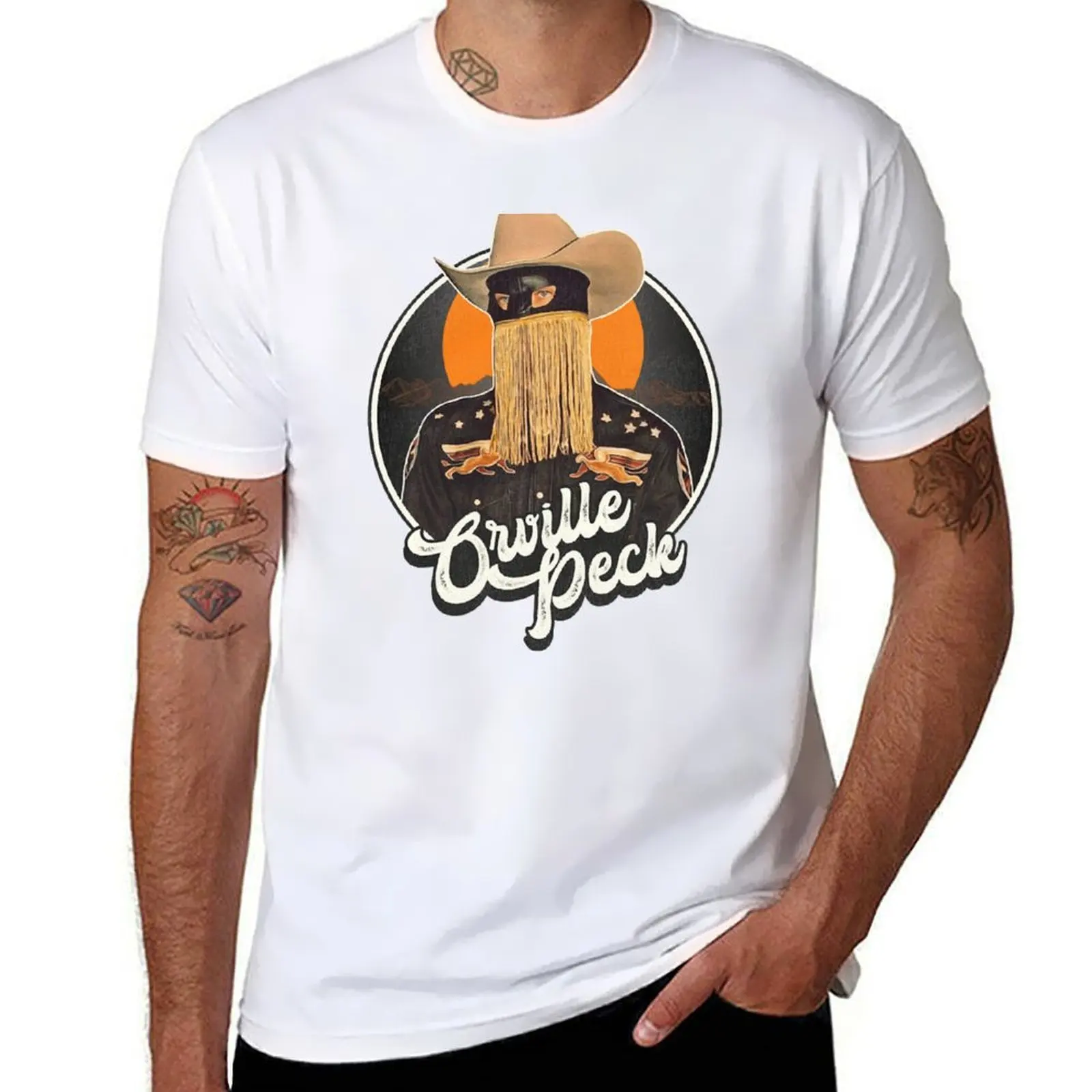 

orville peck 6 T-Shirt black cotton t-shirt plain for man package man t shirt luxury T-Shirt