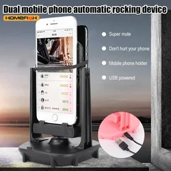HOMEFISH Desk Walking Swing Shaker Mobile Phone Stand Holder Pedometer Brush Stepper For Phone Wiggler Counter