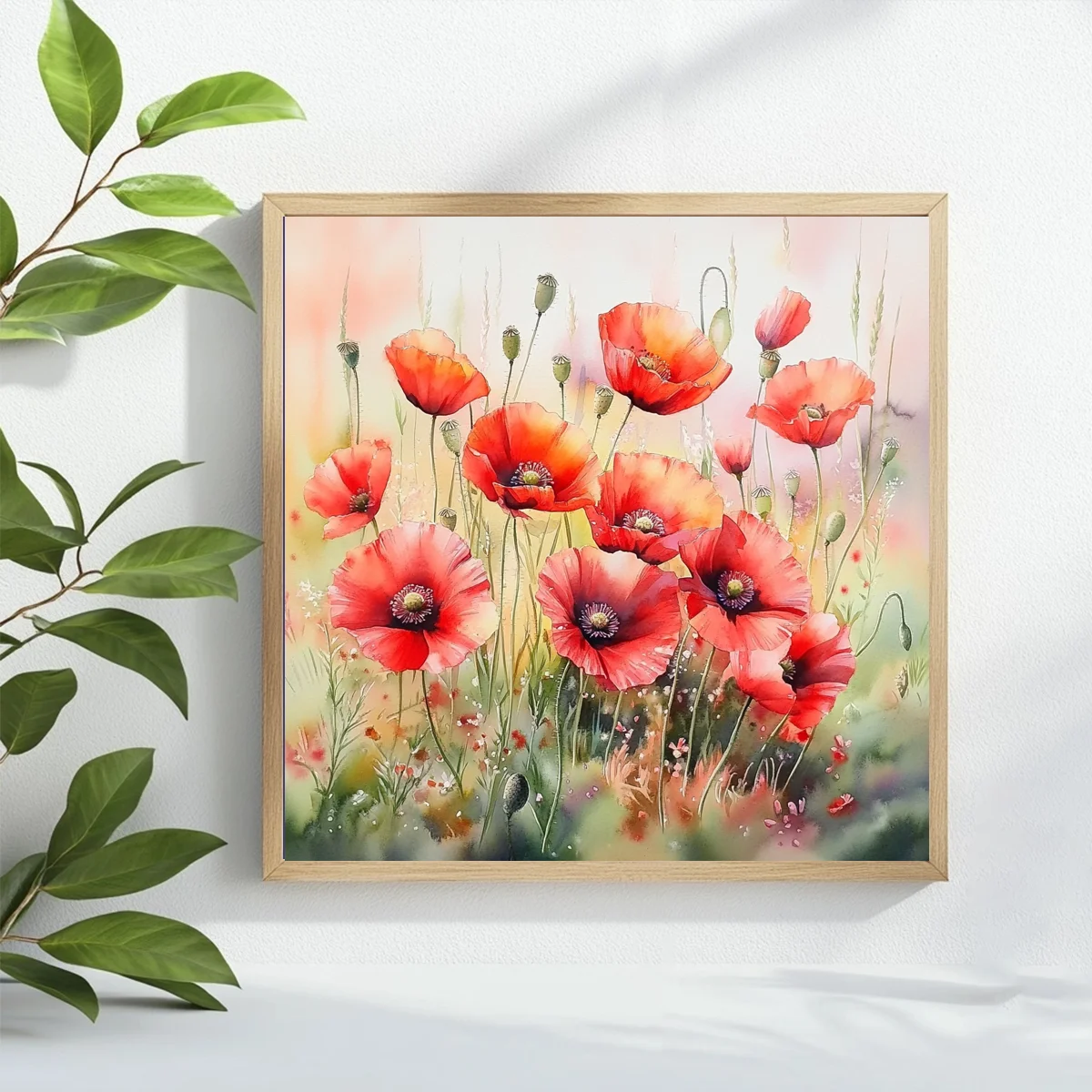 1pc 40X40CM/15.74inch Beautiful flowers stamped cross stitch kit DIY kit 11CT/14CT Eco-cotton Thread joy sunday New Arrival
