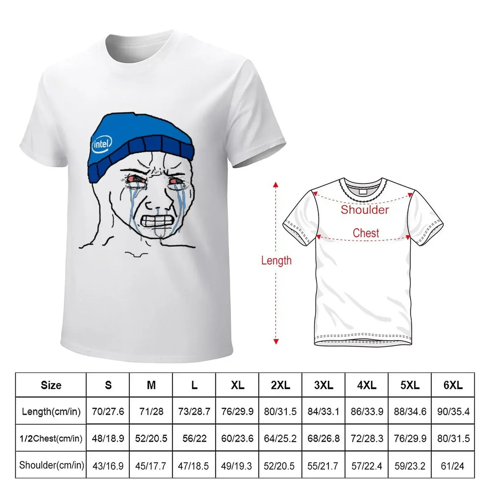 Intel rages against AMD T-Shirt vintage graphic tee anime stuff quick drying mens workout shirts