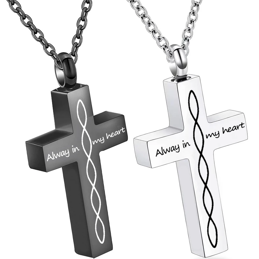 جرة القلائد للرماد الفولاذ المقاوم للصدأ الجرار التذكارية قلادة القلائد دائرة الحياة الخلود الحرق رماد المجوهرات #1