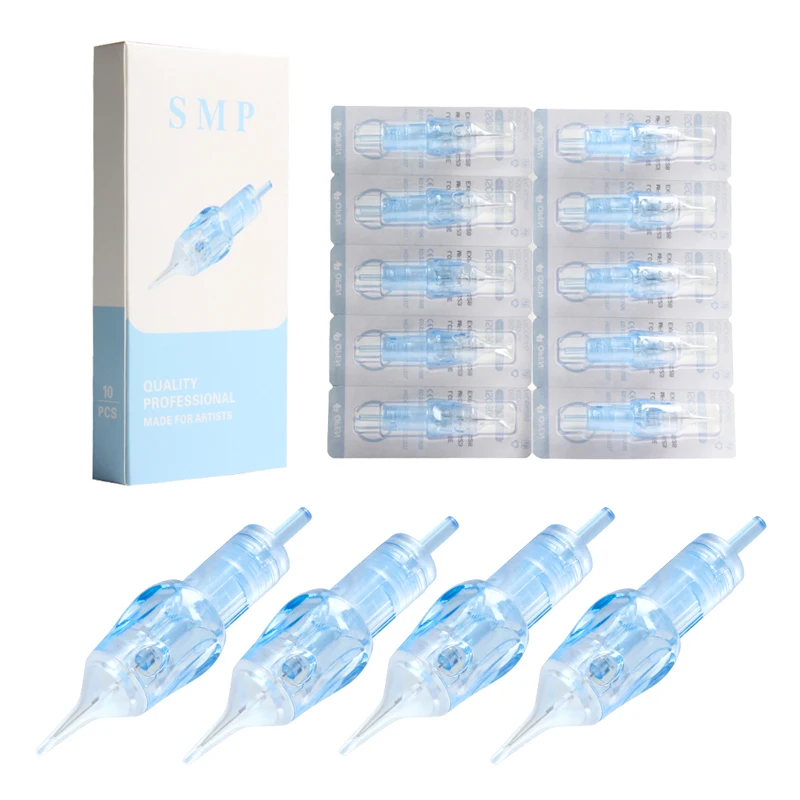 

Round Liner Disposable Tattoo Needles With Membrane Safety Cartridges For Tattoo Artists Permanent Makeup Tattoo Supplies