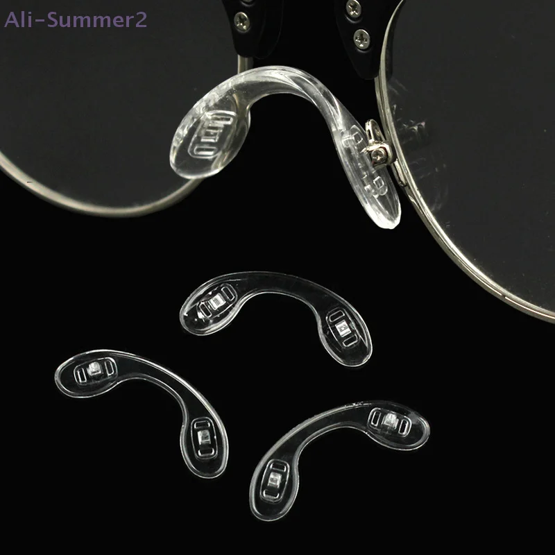 4 шт., нескользящие U-образные силиконовые носоупоры, ремонтные комплекты для очков, удобные мягкие и дышащие аксессуары для очков