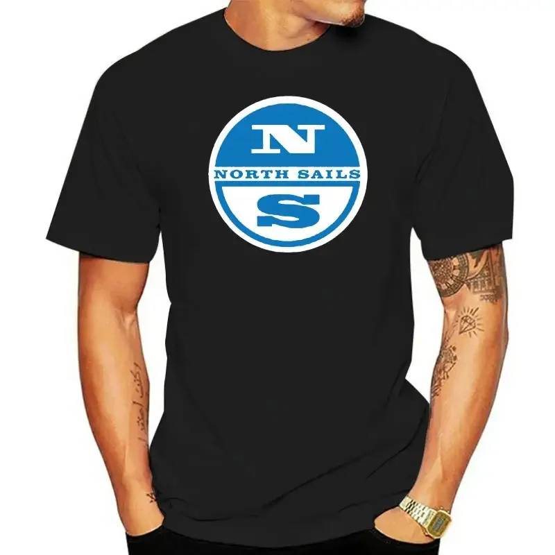 North S64.Logo T-shirt noir pour homme, T-shirt