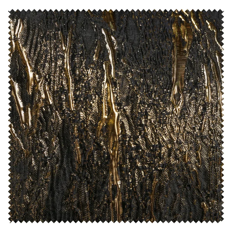 Jacquard Fabric Black Gold Creative Retro Heavy Texture Clothing Design Wholesale Cloth Apaprel Sewing Diy Meters Material