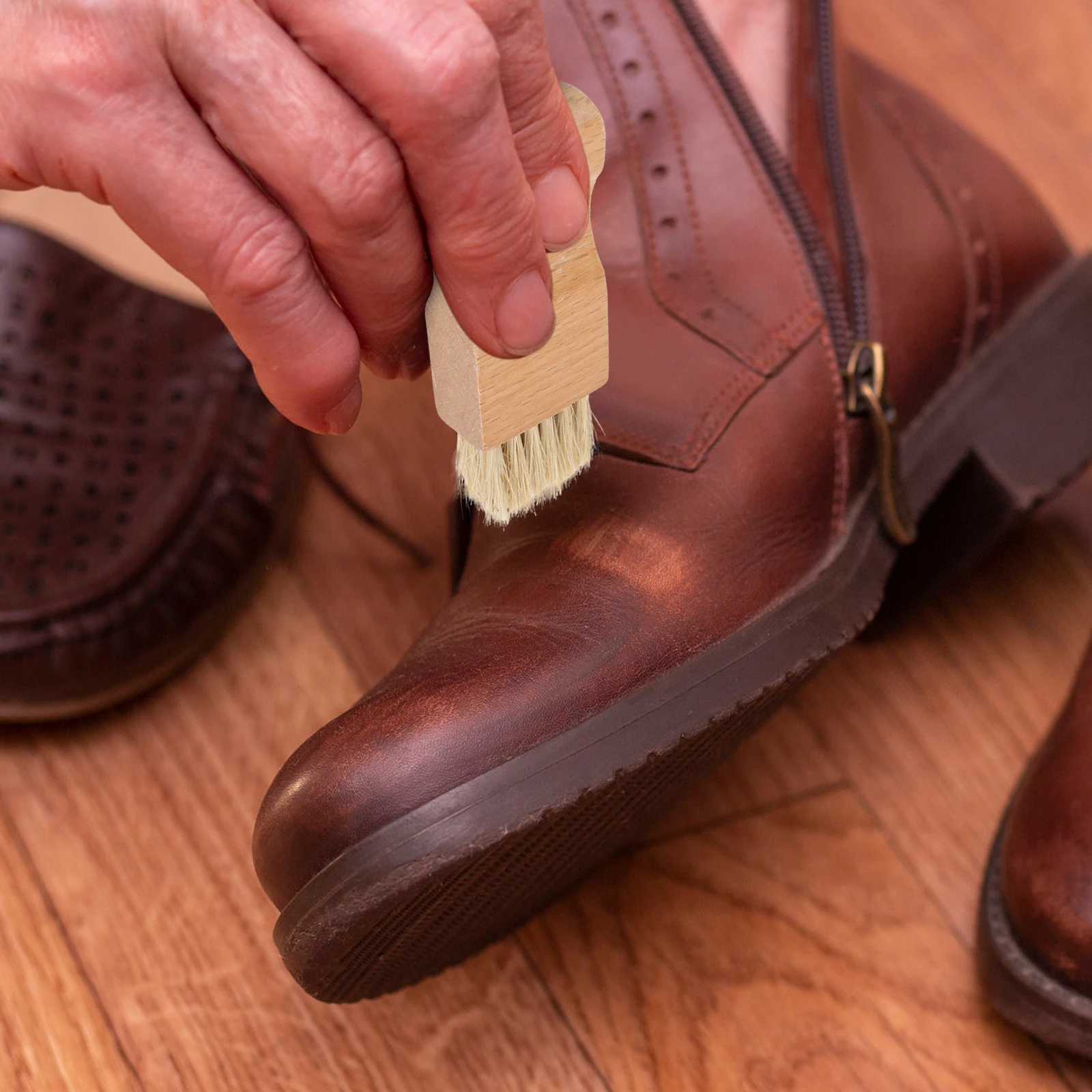 

2Pcs Shoe Wooden Cleaner for Polishing Shoes Dust Multipurpose Shoes Brushes Remover Multipurpose Home Supplies