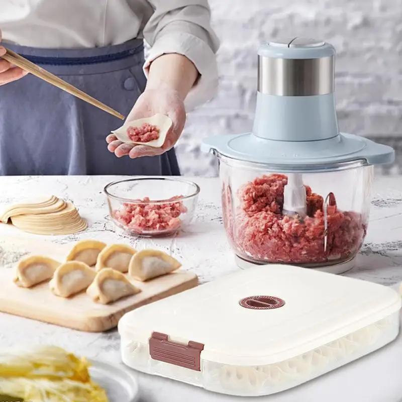 Caja de almacenamiento de galletas de azúcar, contenedores de alimentos transparentes, caja de almacenamiento de bolas de masa, organizador de refrigerador reutilizable con antideslizante