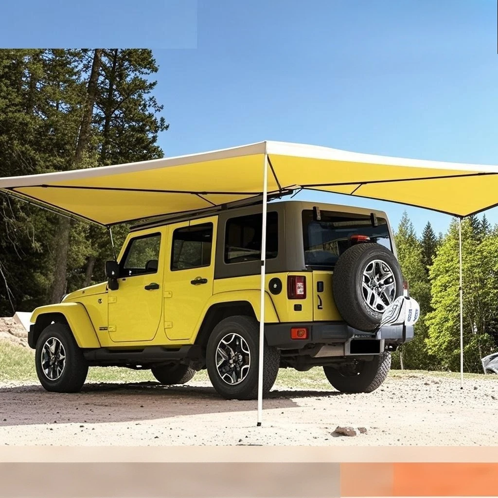 270 degrees car side canopy side tent car expansion speed open boneless design aluminum alloy outdoor speed open camping
